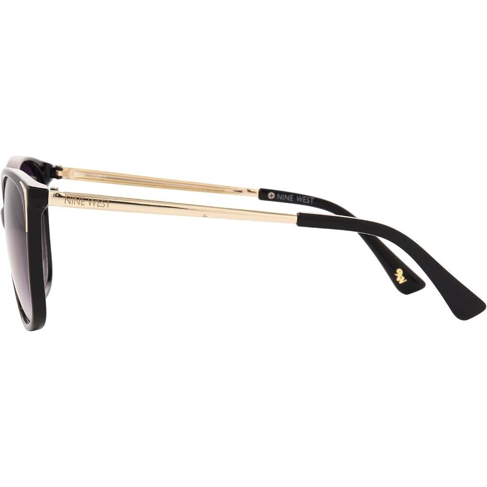 Women's Cateye Sunglasses Shiny Black 55mm Impact & Scratch Resistant UV Protect - Picture 5 of 5